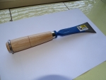 Chisel, special quality, wooden grip with ring